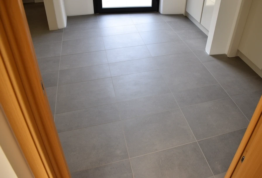 床用タイル施工例